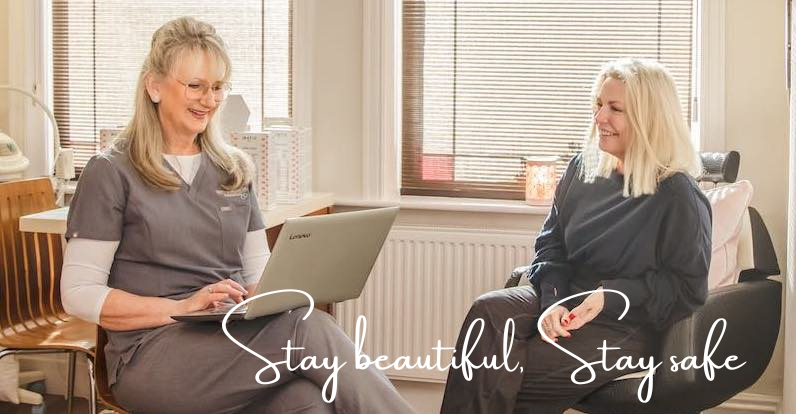 Text on image: Stay beautiful, stay safe.